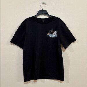 SHEIN Black Tee with Graphic Detail